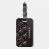 シームレスなヴィンテージエンボスラゲージタグ ラゲッジタグ (裏面縦)