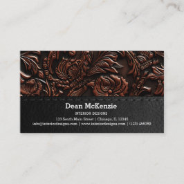 シームレスなヴィンテージエンボス 名刺