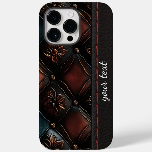 シームレスなヴィンテージエンボス Case-Mate iPhoneケース (裏面)