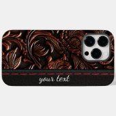 シームレスなヴィンテージエンボス Case-Mate iPhoneケース (裏面 (横))