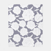 シームレスなヴィンテージバラ フリースブランケット (正面)