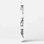 シームレスなヴィンテージパターン白黒の幾何学的 Case-Mate iPhoneケース (裏面 / 左)