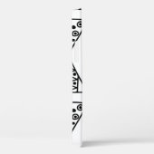 シームレスなヴィンテージパターン白黒の幾何学的 Case-Mate iPhoneケース (裏面 / 右)