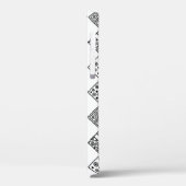 シームレスなヴィンテージパターン白黒の幾何学的 Case-Mate iPhoneケース (裏面 / 左)