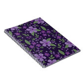 シームレスなヴィンテージパターン。素晴らしい薄紫と財布 ノートブック (右側)