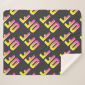 シームレスなヴィンテージピクセルがシンボルや象徴パターンから外れます。アウトライン シェルパブランケット (正面(横))