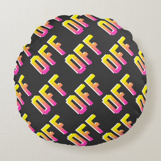 シームレスなヴィンテージピクセルがシンボルや象徴パターンから外れます。アウトライン  ラウンドクッション (正面)