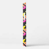 シームレスなヴィンテージピクセルがシンボルや象徴パターンから外れます。アウトライン  Case-Mate iPhoneケース (裏面 / 右)