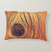 シームレスなヴィンテージフローラ要素の抽象芸術パターン アクセントクッション (裏面)