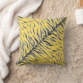 シームレスなヴィンテージブラックとイエロータイガーパターン。S クッション (ブランケット)