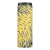 シームレスなヴィンテージブラックとイエロータイガーパターン。S タンブラー (裏面)