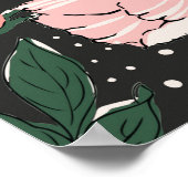 シームレスなヴィンテージプリントの背景ヴィンテージパターン ポスター (角)