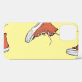 シームレスなヴィンテージレッドスニーカー、ハンドDr Case-Mate iPhoneケース (裏面 (横))