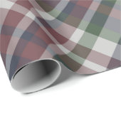 シームレスなヴィンテージ数々のカラータータンチェックパターン。プレイド ラッピングペーパー (ロールコーナー)