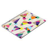 シームレスな三角形パターン背景、ヒップスターretr ノートブック (左側)