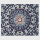 シームレスな丸い装飾マンダラパターンarabic k ラッピングペーパー (フラット)