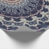 シームレスな丸い装飾マンダラパターンarabic k ラッピングペーパー (角)