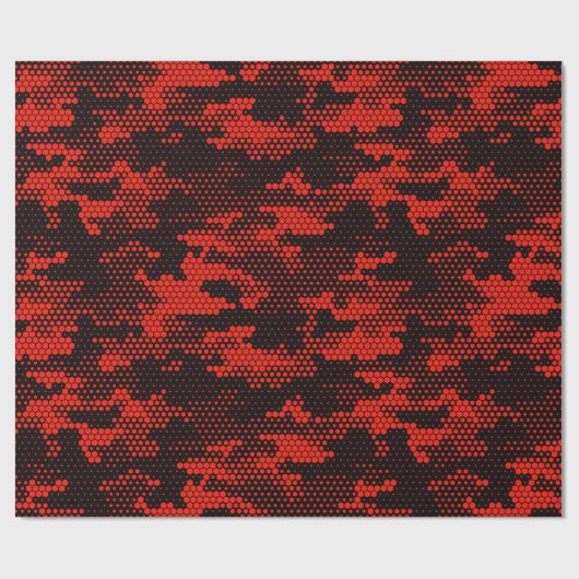 シームレスな偽装パターン。繰り返しデジタルドット ラッピングペーパー (フラット)