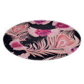 シームレスな優しい水色バレンタインのパターン カッティングボード (角)