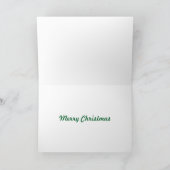 シームレスな冬のパターンのクリスマスカード シーズンカード (内部)