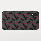 シームレスな口紅の唇のデザイン柄の美しさファッション Case-Mate iPhoneケース (裏面(横))