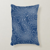 シームレスな地線地形図パオーガニックター アクセントクッション (正面(垂直))