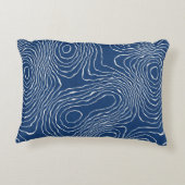 シームレスな地線地形図パオーガニックター アクセントクッション (裏面)