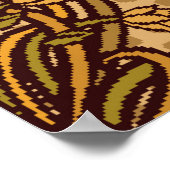 シームレスな壁紙アールヌーボースタイル、ヴィンテージi ポスター (角)