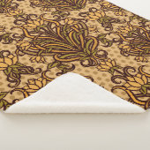 シームレスな壁紙、アールヌーボースタイル、ヴィンテージi シェルパブランケット (3/4)