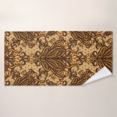 シームレスな壁紙、アールヌーボースタイル、ヴィンテージi バスタオル (バスタオル)