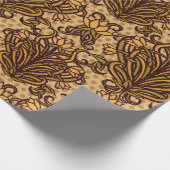 シームレスな壁紙、アールヌーボースタイル、ヴィンテージi ラッピングペーパー (角)