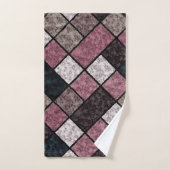 シームレスな大理石の花崗岩タイルのパターン バスタオルセット (ハンドタオル)