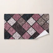 シームレスな大理石の花崗岩タイルのパターン バスタオルセット (ハンドタオル)