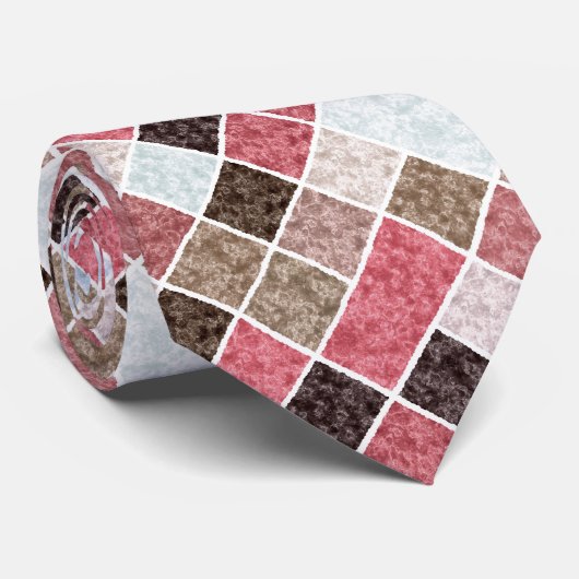 シームレスな大理石花崗岩タイルパターンレトロ ネクタイ (ロール)