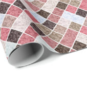 シームレスな大理石花崗岩タイルパターンレトロ ラッピングペーパー (ロールコーナー)