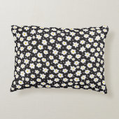 シームレスな小さなデイジーヴィンテージパターン背景 アクセントクッション (裏面)