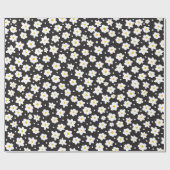 シームレスな小さなデイジーヴィンテージパターン背景 ラッピングペーパー (フラット)