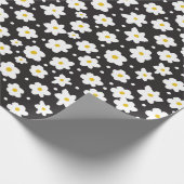 シームレスな小さなデイジーヴィンテージパターン背景 ラッピングペーパー (角)