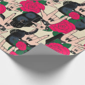 シームレスな岩の背景。抽象芸術モダンPA ラッピングペーパー (角)