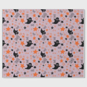 シームレスな幽霊、星、ブーラッピング紙アート ラッピングペーパー (フラット)