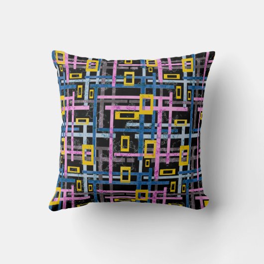 シームレスな幾何学的な明るい色の角型sha クッション (裏面)