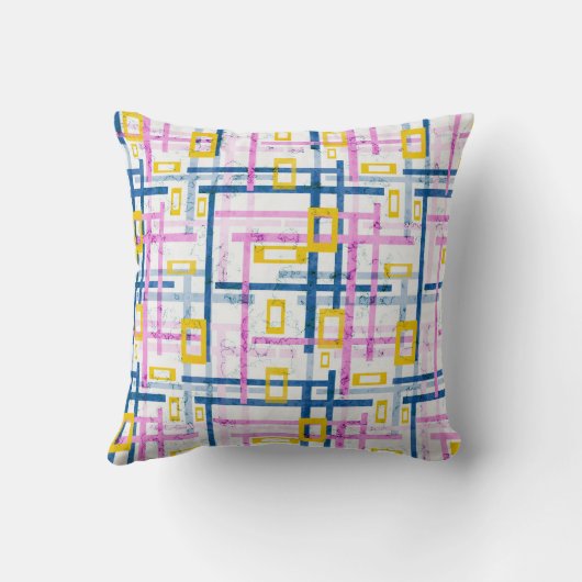 シームレスな幾何学的な明るい色の角型sha クッション (裏面)