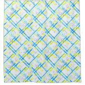 シームレスな幾何学的な明るい色の角型sha シャワーカーテン (正面)