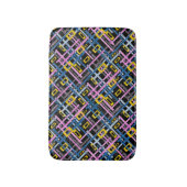 シームレスな幾何学的な明るい色の角型sha バスマット (正面縦)