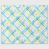 シームレスな幾何学的な明るい色の角型sha ラッピングペーパー (フラット)