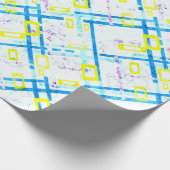 シームレスな幾何学的な明るい色の角型sha ラッピングペーパー (角)