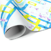 シームレスな幾何学的な明るい色の角型sha ラッピングペーパー (ロールコーナー)