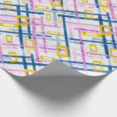 シームレスな幾何学的な明るい色の角型sha ラッピングペーパー (角)