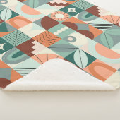 シームレスな幾何学的、抽象芸術モザイクパターン。 シェルパブランケット (3/4)