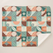 シームレスな幾何学的、抽象芸術モザイクパターン。 シェルパブランケット (正面(横))